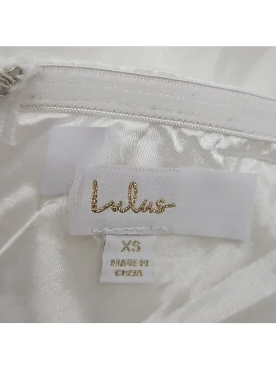 Lulus True Excellence Bustier Off The Shoulder Gown XS New White Dress Bridal - Picture 11 of 13